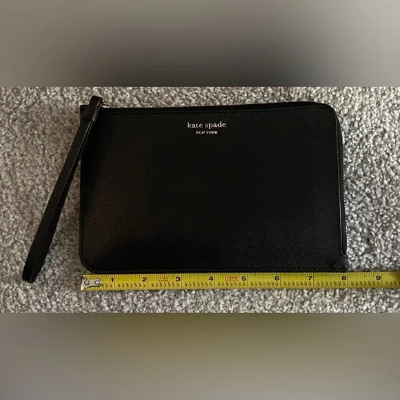 Kate Spade Black Saffiano Leather Wristlet - Picture 13 of 13